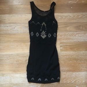 Free people embellished body con dress